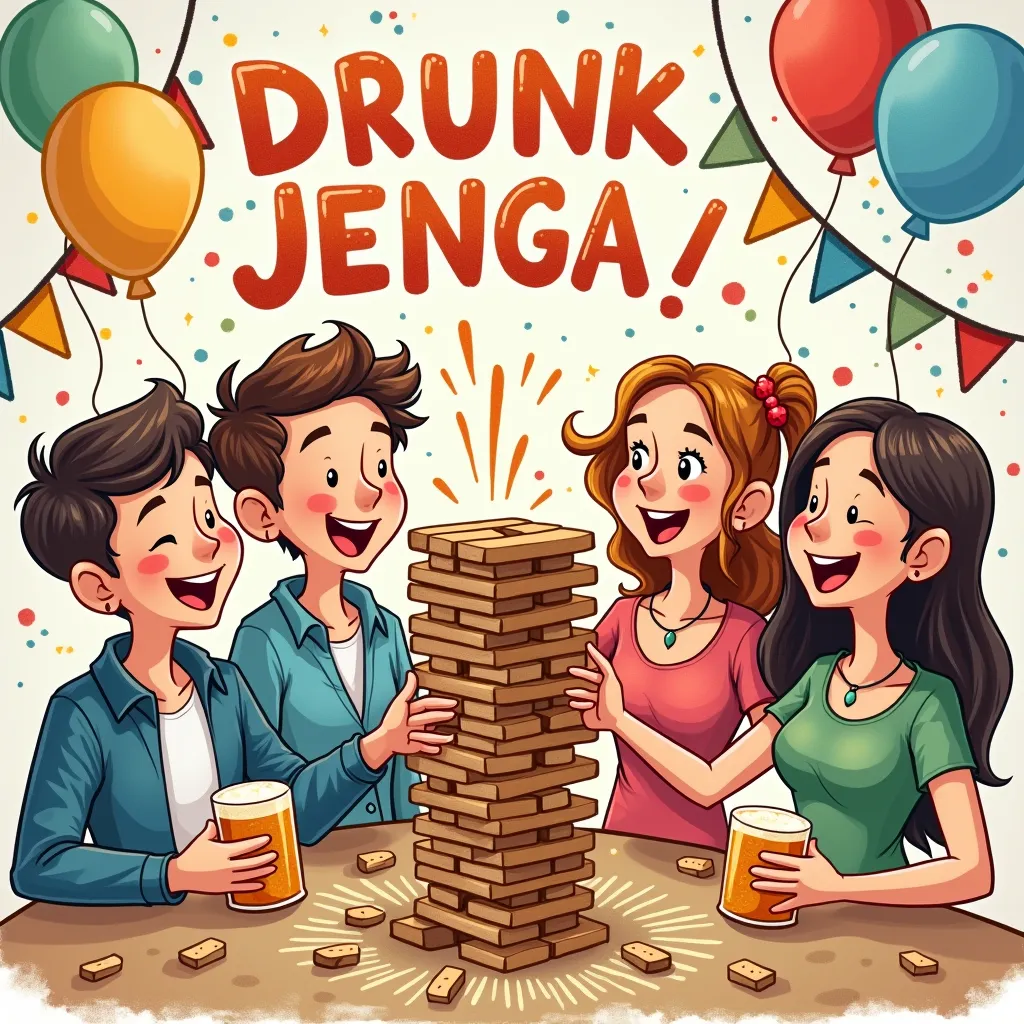 Drunk Jenga game image